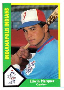 1990 CMC Indianapolis Indians #12 Edwin Marquez Front
