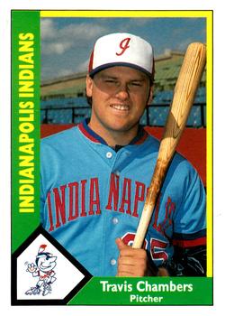 1990 CMC Indianapolis Indians #4 Travis Chambers Front