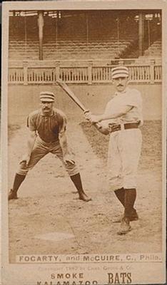1887 Kalamazoo Bats (N690) #NNO Jim Fogarty / Deacon McGuire Front