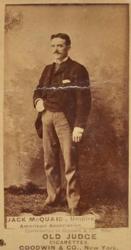 1887-90 Old Judge (N172) #NNO John McQuaid Front