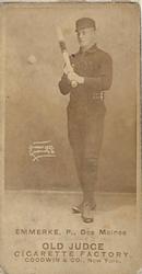 1887-90 Old Judge (N172) #NNO Robert Emmerke Front