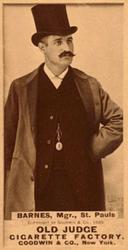 1887-90 Old Judge (N172) #NNO John Barnes Front