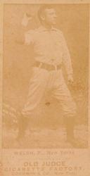 1887-90 Old Judge (N172) #NNO Mickey Welch Front