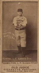 1887-90 Old Judge (N172) #NNO Billy Hamilton Front
