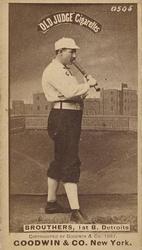1887-90 Old Judge (N172) #NNO Dan Brouthers Front