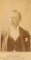 1887-90 Old Judge (N172) #NNO Al Buckenberger Front
