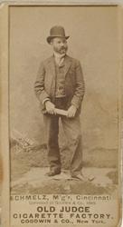 1887-90 Old Judge (N172) #NNO Gus Schmelz Front