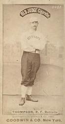1887-90 Old Judge (N172) #NNO Sam Thompson Front