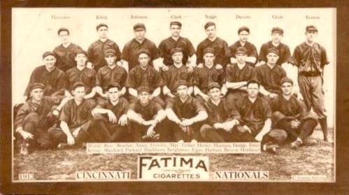 1913 Fatima Teams (T200) #NNO Cincinnati Reds Front