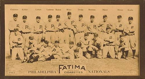 1913 Fatima Teams (T200) #NNO Philadelphia Phillies Front