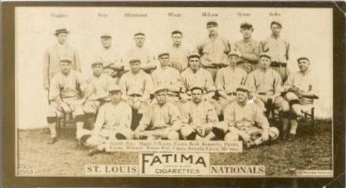 1913 Fatima Teams (T200) #NNO St. Louis Cardinals Front