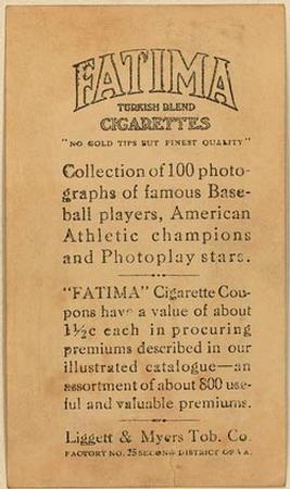 1914 Fatima (T222) #NNO Eddie Murphy Back