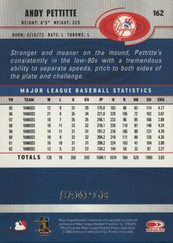 2003 Donruss - Samples Silver #162 Andy Pettitte Back
