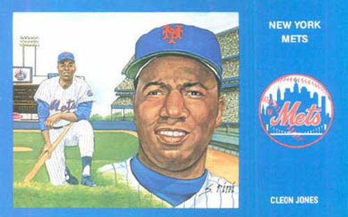 1989 Historic Limited Editions 1969 New York Mets Postcards #16 Cleon Jones Front
