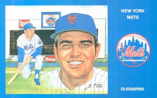 1989 Historic Limited Editions 1969 New York Mets Postcards #17 Ed Kranepool Front