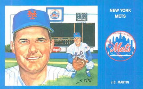 1989 Historic Limited Editions 1969 New York Mets Postcards #22 J.C. Martin Front