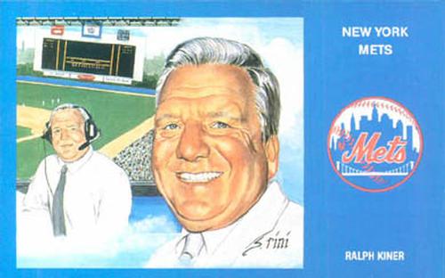 1989 Historic Limited Editions 1969 New York Mets Postcards #32 Ralph Kiner Front