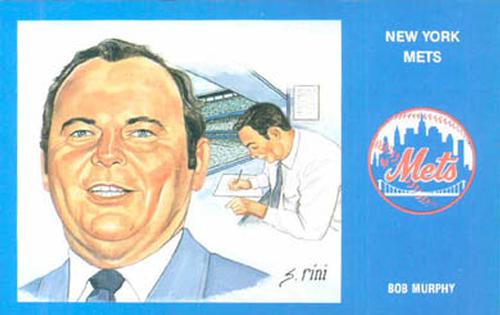 1989 Historic Limited Editions 1969 New York Mets Postcards #33 Bob Murphy Front