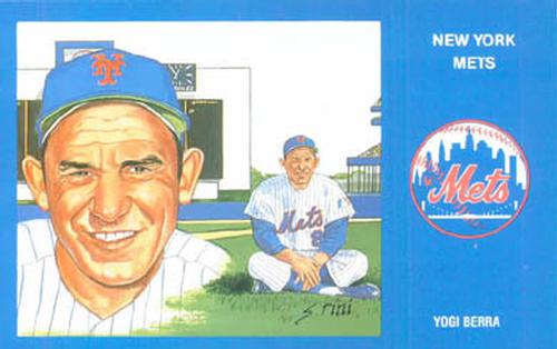 1989 Historic Limited Editions 1969 New York Mets Postcards #35 Yogi Berra Front