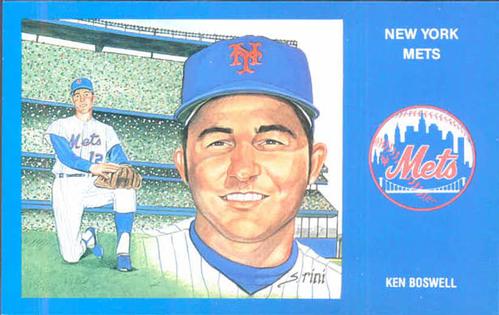 1989 Historic Limited Editions 1969 New York Mets Postcards #4 Ken Boswell Front
