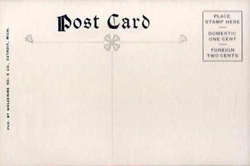 1909 Wolverine News Detroit Tigers Postcards (PC773-3) #NNO Claude Rossman Back
