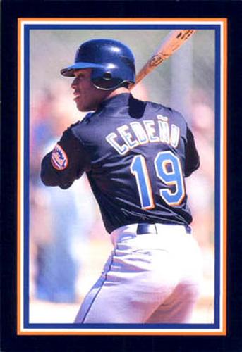 1999 New York Mets Marc S. Levine Photocards #NNO Roger Cedeno Front