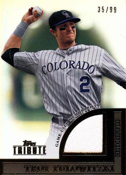 2012 Topps Tribute - Tribute To The Stars Relics #TSR-TT Troy Tulowitzki Front