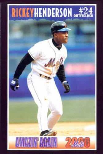 2000 New York Mets Marc S. Levine  #11 Rickey Henderson Front