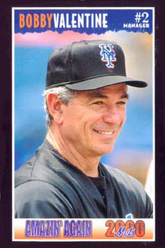 2000 New York Mets Marc S. Levine  #28 Bobby Valentine Front