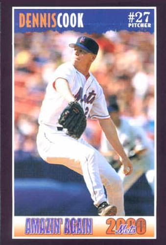 2000 New York Mets Marc S. Levine  #6 Dennis Cook Front