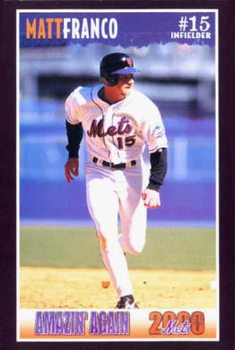 2000 New York Mets Marc S. Levine  #8 Matt Franco Front