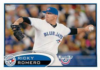 2012 Topps Opening Day #162 Ricky Romero Front