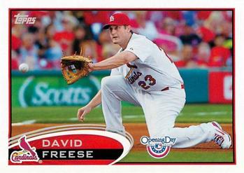 2012 Topps Opening Day #206 David Freese Front