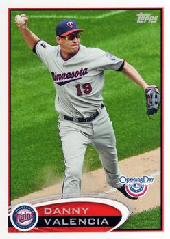 2012 Topps Opening Day #126 Danny Valencia Front