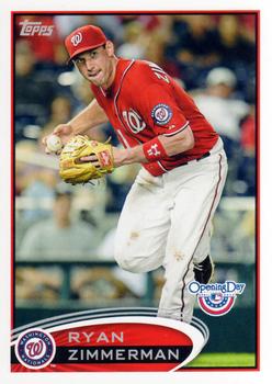 2012 Topps Opening Day #217 Ryan Zimmerman Front