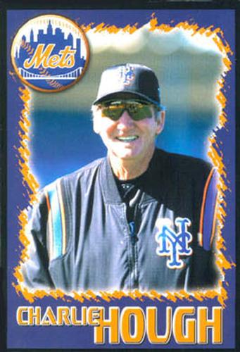 2001 New York Mets Marc S. Levine Photocards #10 Charlie Hough Front