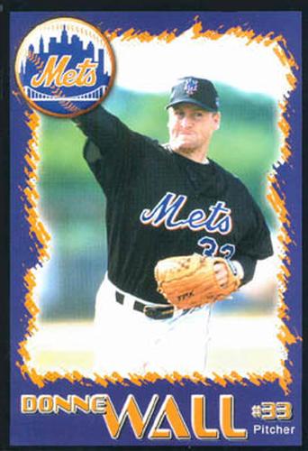 2001 New York Mets Marc S. Levine Photocards #27 Donne Wall Front