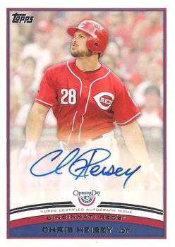 2012 Topps Opening Day - Autographs #ODA-CH Chris Heisey Front