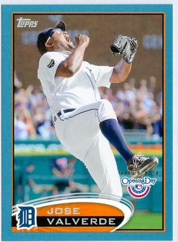 2012 Topps Opening Day - Blue #10 Jose Valverde Front