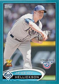 2012 Topps Opening Day - Blue #15 Jeremy Hellickson Front
