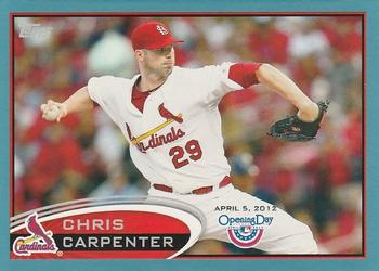 2012 Topps Opening Day - Blue #96 Chris Carpenter Front