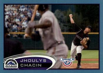 2012 Topps Opening Day - Blue #213 Jhoulys Chacin Front