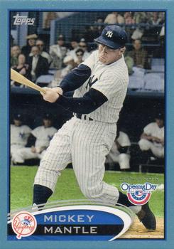 2012 Topps Opening Day - Blue #7 Mickey Mantle Front