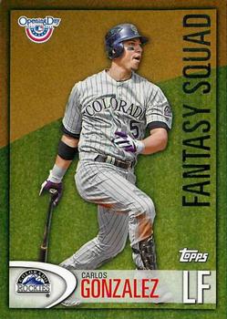 2012 Topps Opening Day - Fantasy Squad #FS-20 Carlos Gonzalez Front