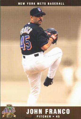 2002 New York Mets Marc S. Levine Photocards #11 John Franco Front