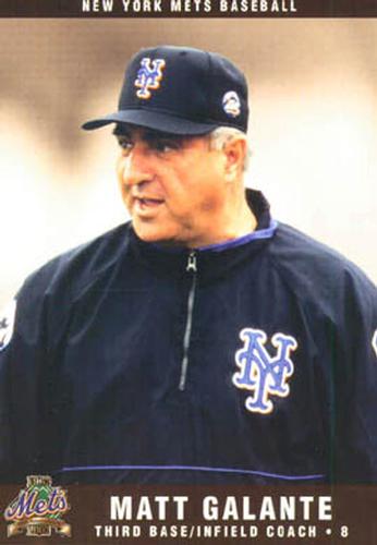 2002 New York Mets Marc S. Levine Photocards #12 Matt Galante Front