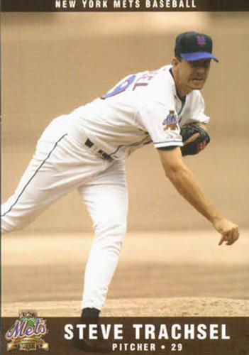 2002 New York Mets Marc S. Levine Photocards #28 Steve Trachsel Front