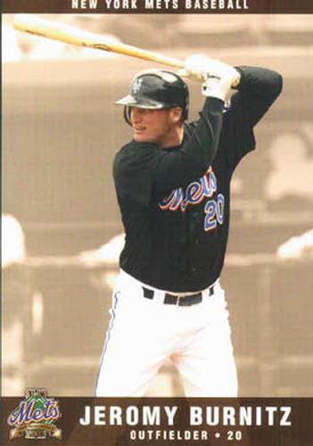 2002 New York Mets Marc S. Levine Photocards #5 Jeromy Burnitz Front