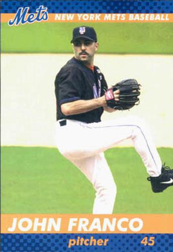 2003 New York Mets Marc S. Levine Photocards #12 John Franco Front