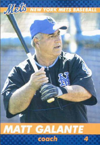 2003 New York Mets Marc S. Levine Photocards #13 Matt Galante Front